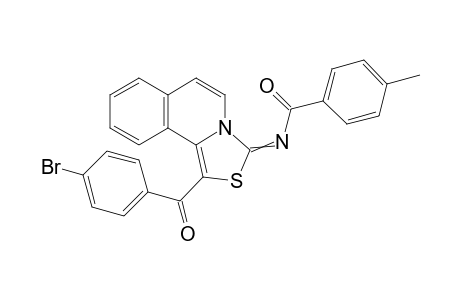 N-[1-(4-bromobenzoyl)[1,3]thiazolo[4,3-a]isoquinolin-3-yliden]-4-methylbenzamide