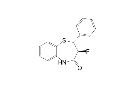 trans-3-Fluoro-2,3-dihydro-2-phenyl-1,5-benzothiazepin-4(5H)-one