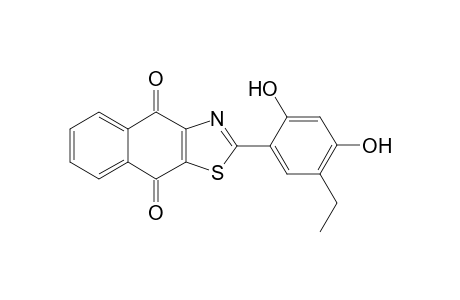 2-(5-Ethyl-2,4-dihydroxyphenyl)naphtho[2,3-d][1,3]-thiazole-4,9-dione