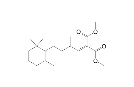 Dimethyl 2-(2-methyl-4-(2,6,6-trimethylcyclohex-1-enyl)butylidene)malonate