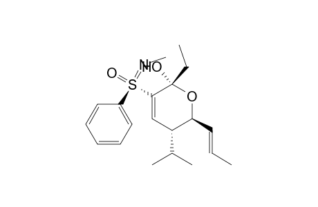 (2R,5R,6S)-2-Ethyl-5-isopropyl-3-[(S)-N-methyl-S-phenyl-sulfonimidoyl]-6-[(E)-prop-1-enyl]-5,6-dihydro-2H-pyran-2-ol