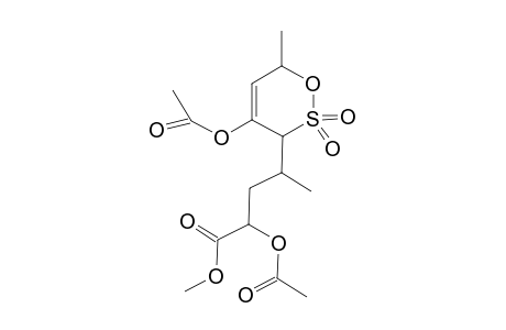 Methyl [6'-(acetyloxy)-4'-methyl-2'-thia-3'-oxacyclohex-5'-enyl]-2-acetyloxy-3-methylbutanoate - 2',2'-dioxide