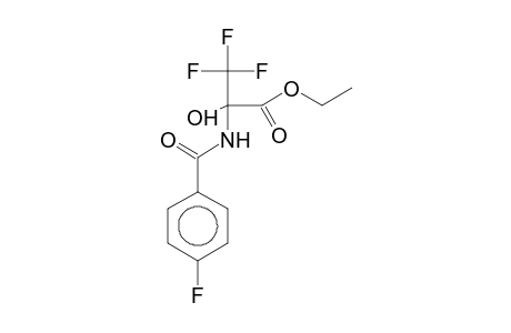 3,3,3-trifluoro-2-[(4-fluorobenzoyl)amino]-2-hydroxy-propionic acid ethyl ester