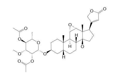 4'-ACETYLCERBERTIN,(3-BETA-O-ALPHA-L-2',4'-OAC-THEVETOSID,5-BETA-H,11-ALPHA,12-ALPHA-EPOXY)