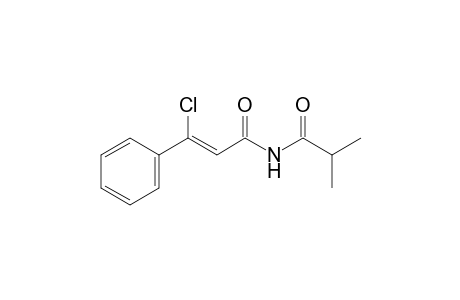 (2Z)-3-Chloro-N-(2-methylpropanoyl)-3-phenylprop-2-enamide