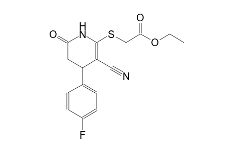 acetic acid, [[3-cyano-4-(4-fluorophenyl)-1,4,5,6-tetrahydro-6-oxo-2-pyridinyl]thio]-, ethyl ester