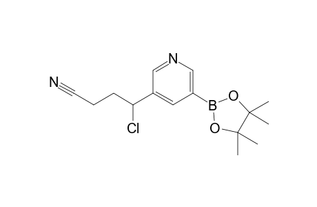 4-Chloro-4-(5-(4,4,5,5-tetramethyl-1,3,2-dioxaborolan-2-yl)pyridin-3-yl)butanenitrile