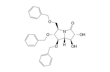 (1S,2R,5R,6R,7R,7aR)-6,7-Bis-benzyloxy-5-benzyloxymethyl-1,2-dihydroxy-hexahydro-pyrrolizin-3-one