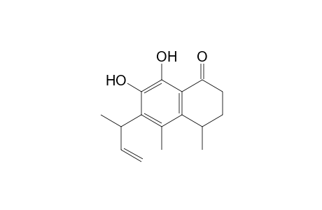 1(2H)-Naphthalenone, 3,4-dihydro-7,8-dihydroxy-4,5-dimethyl-6-(1-methyl-2-propenyl)-