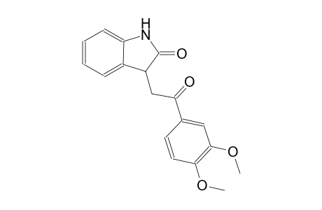 2H-indol-2-one, 3-[2-(3,4-dimethoxyphenyl)-2-oxoethyl]-1,3-dihydro-
