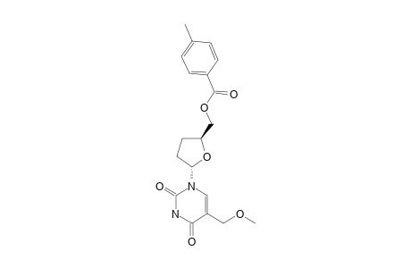 1-(2,3-DIDEOXY-5-O-(4-METHYLBENZOYL)-ALPHA-D-GLYCERO-PENTOFURANOSYL)-5-METHOXYMETHYLURACIL