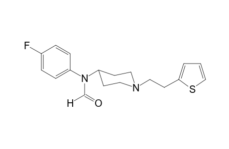 N-(4-Fluorophenyl)-N-(1-[2-(thiophen-2-yl)ethyl]piperidin-4-yl)formamide