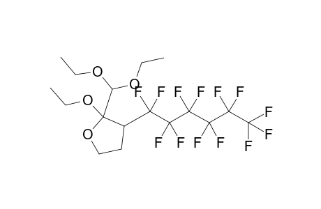 3-(Perfluorohexyl)-2-[(diethoxy)methyl]-2-ethoxy-tetrahydrofuran