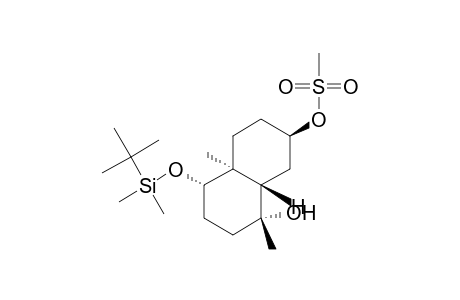 (1.alpha.,4.alpha.,4a.alpha.,7.beta.,8a.beta.)-4-[(tert-Butyldimethylsilyl)oxy]decahydro-1,4a-dimethyl-1,7-naphthalenediol 7-(Methanesulfonate)