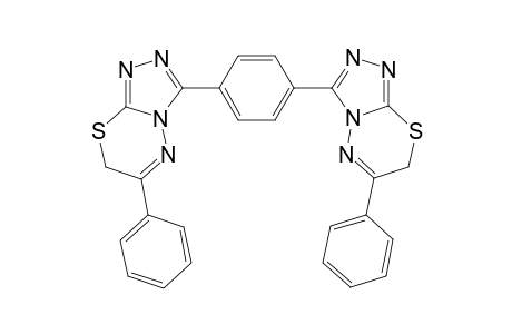 1,4-Bis(6-phenyl-1,2,4-triazolo[3,4-b][1,3,4]thiadiazol-3-yl)benzene