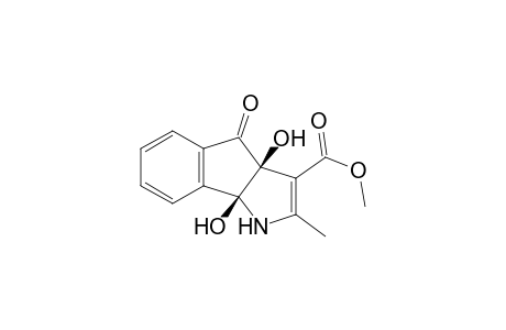 3a,8b-dihydroxy-2-methyl-4-oxo-1H-indeno[1,2-b]pyrrole-3-carboxylic acid methyl ester