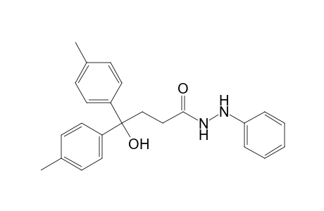 4-Hydroxy-4,4-di-p-tolyl-butyric acid N'-phenyl-hydrazide