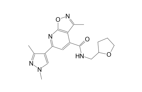 isoxazolo[5,4-b]pyridine-4-carboxamide, 6-(1,3-dimethyl-1H-pyrazol-4-yl)-3-methyl-N-[(tetrahydro-2-furanyl)methyl]-