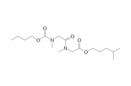 Sarcosylsarcosine, N-butoxycarbonyl-, isohexyl ester