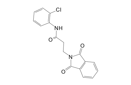 3-[1,3-bis(oxidanylidene)isoindol-2-yl]-N-(2-chlorophenyl)propanamide