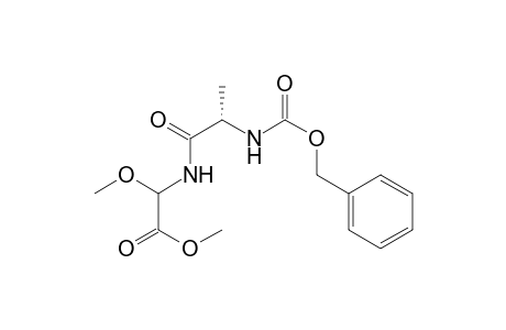 Methyl 2-(N-benzyloxycarbonylalanyl)amino-2-methoxyacetate