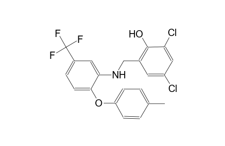 phenol, 2,4-dichloro-6-[[[2-(4-methylphenoxy)-5-(trifluoromethyl)phenyl]amino]methyl]-