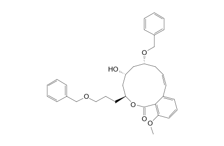 (3S,5R,7R)-7-(Benzyloxy)-3-[3-(benzyloxy)propyl]-5-hydroxy-14-methoxy-3,4,5,6,7,8-hexahydro-1H-2-benzoxacyclododecin-1-one