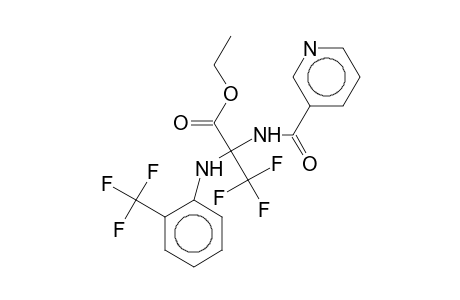 Ethyl 3,3,3-trifluoro-2-nicotinamido-2-[2-(trifluoromethyl)anilino]propionate