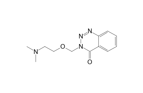 3-((.beta.-dimethylaminoethoxy)methyl)-1,2,3-benzotriazin-4(3H)-one