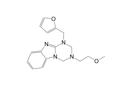 [1,3,5]triazino[1,2-a]benzimidazole, 1-(2-furanylmethyl)-1,2,3,4-tetrahydro-3-(2-methoxyethyl)-