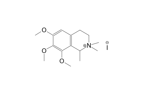 6,7,8-trimethoxy-1,2,2-trimethyl-1,2,3,4-tetrahydroisoquinolinium iodide