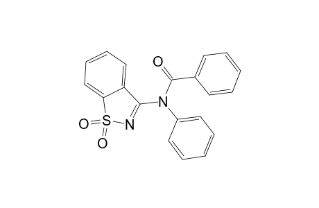 Benzamide, N-1,2-benzisothiazol-3-yl-N-phenyl-, S,S-dioxide