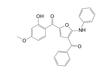 2-{[4-Benzoyl-5-(phenylamino)furan-2-yl]carbonyl}-5-methoxyphenol