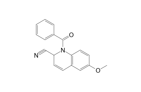 1-benzoyl-1,2-dihydro-6-methoxyquinaldonitrile