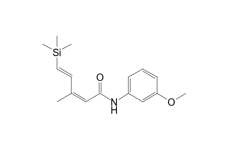 (2Z,4E)-N-(3-Methoxyphenyl)-3-methyl-5-(trimethylsilyl)penta-2,4-dienamide