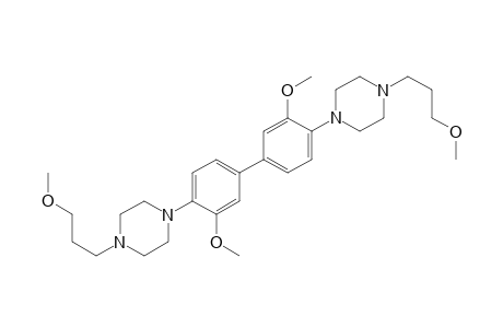 4,4'-Di-[4-(3-methoxypropyl)-1-piperazinyl]-di-3,3'-dimethoxy-diphenyl