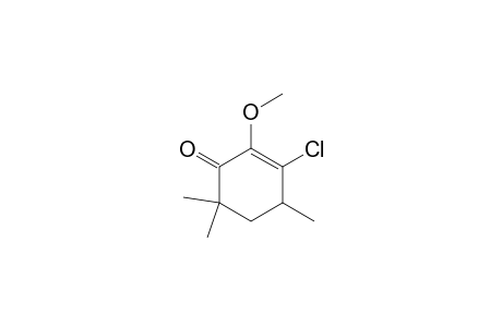 2-Cyclohexen-1-one, 3-chloro-2-methoxy-4,6,6-trimethyl-