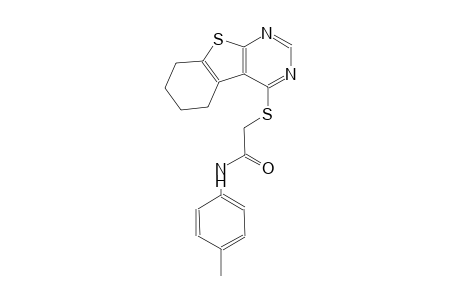 N-(4-methylphenyl)-2-(5,6,7,8-tetrahydro[1]benzothieno[2,3-d]pyrimidin-4-ylsulfanyl)acetamide