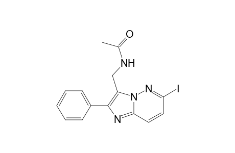 N-[(6-iodo-2-phenylimidazo[1,2-b]pyridazin-3-yl)methyl]acetamide