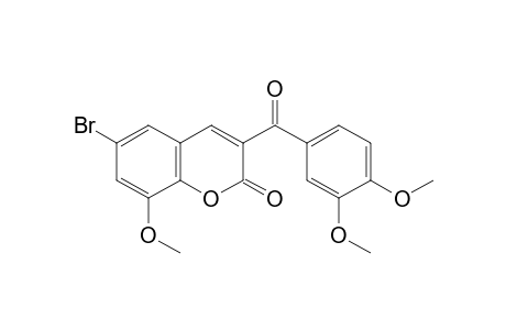 6-Bromo-8-methoxy-3-(3',4'-dimethoxybenzoyl)coumarin