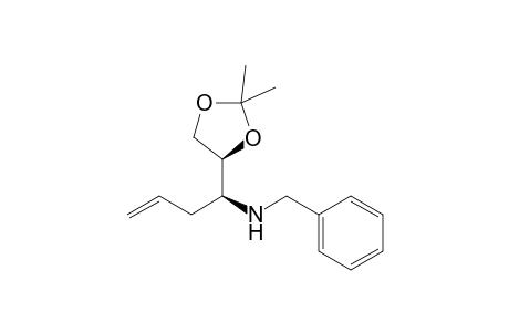 (S*)-N-Benzyl-1-{(S*)-2,2-dimethyl-1,3-dioxolan-4-yl}but-3-en-1-amine