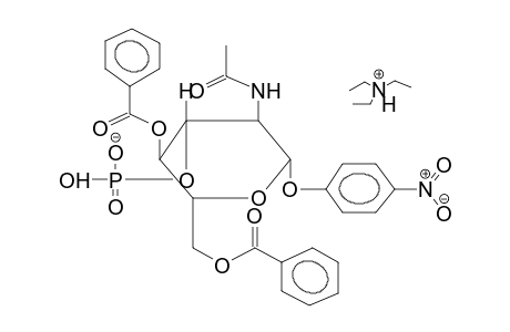 PARA-NITROPHENYL 2-ACETAMIDO-4,6-DI-O-BENZOYL-2-DEOXY-BETA-D-GLUCOPYRANOSIDE-3-PHOSPHATE, TRIETHYLAMMONIUM SALT