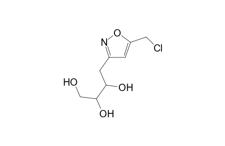 3-[2'-Deoxy-D-ribo-tetritol-1'-yl]-5-(chloromethyl)-2-isoxazole