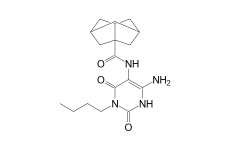 6-Amino-3-butyl-5-(hexahydro-2,5-methanopentalene-3a-yl)carboxamido-2,4-dioxo-1,2,3,4-tetrahydropyrimidine