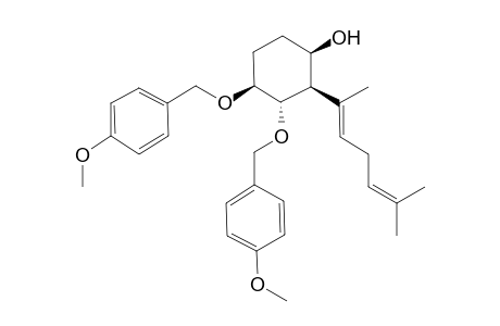 (1R,2R,3S,4S)-2-((E)-1,5-Dimethyl-hexa-1,4-dienyl)-3,4-bis-(4-methoxy-benzyloxy)-cyclohexanol