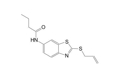 N-[2-(allylsulfanyl)-1,3-benzothiazol-6-yl]butanamide
