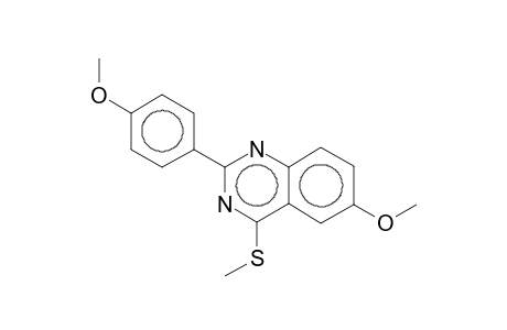 6-Methoxy-2-(4-methoxyphenyl)-4-(methylthio)quinazoline