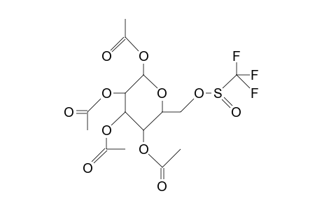 1,2,3,4-Tetra-O-acetyl-6-(trifluoromethylsulfinyl)-6-deoxy.beta.-D-glucopyranose, (#10)