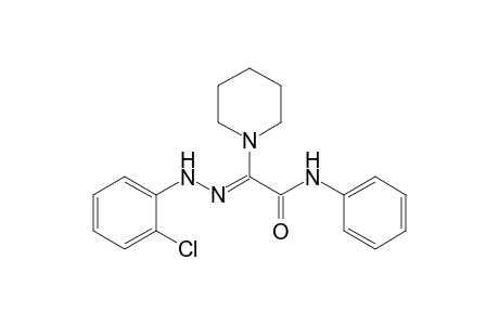 (Z)-2-Piperidin-1-yl-N-(phenyl)-2-[2-(chlorophenyl)hydrazono]acetamide