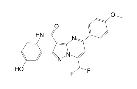 7-(difluoromethyl)-N-(4-hydroxyphenyl)-5-(4-methoxyphenyl)pyrazolo[1,5-a]pyrimidine-3-carboxamide